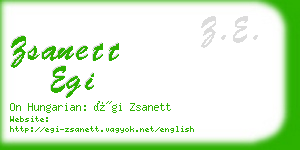 zsanett egi business card